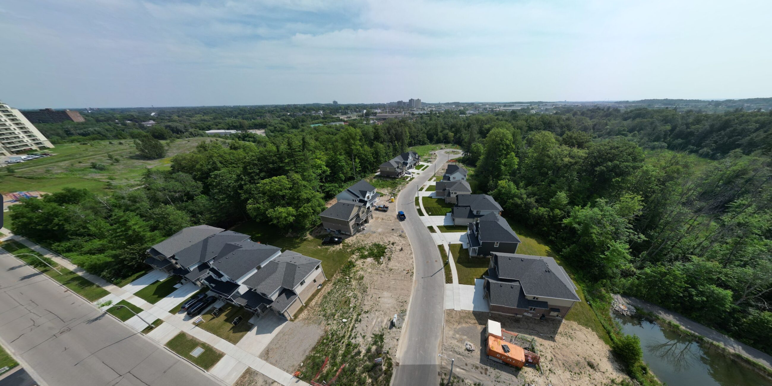 Aerial view of The Enclave at Jeffrey Place, Kitchener