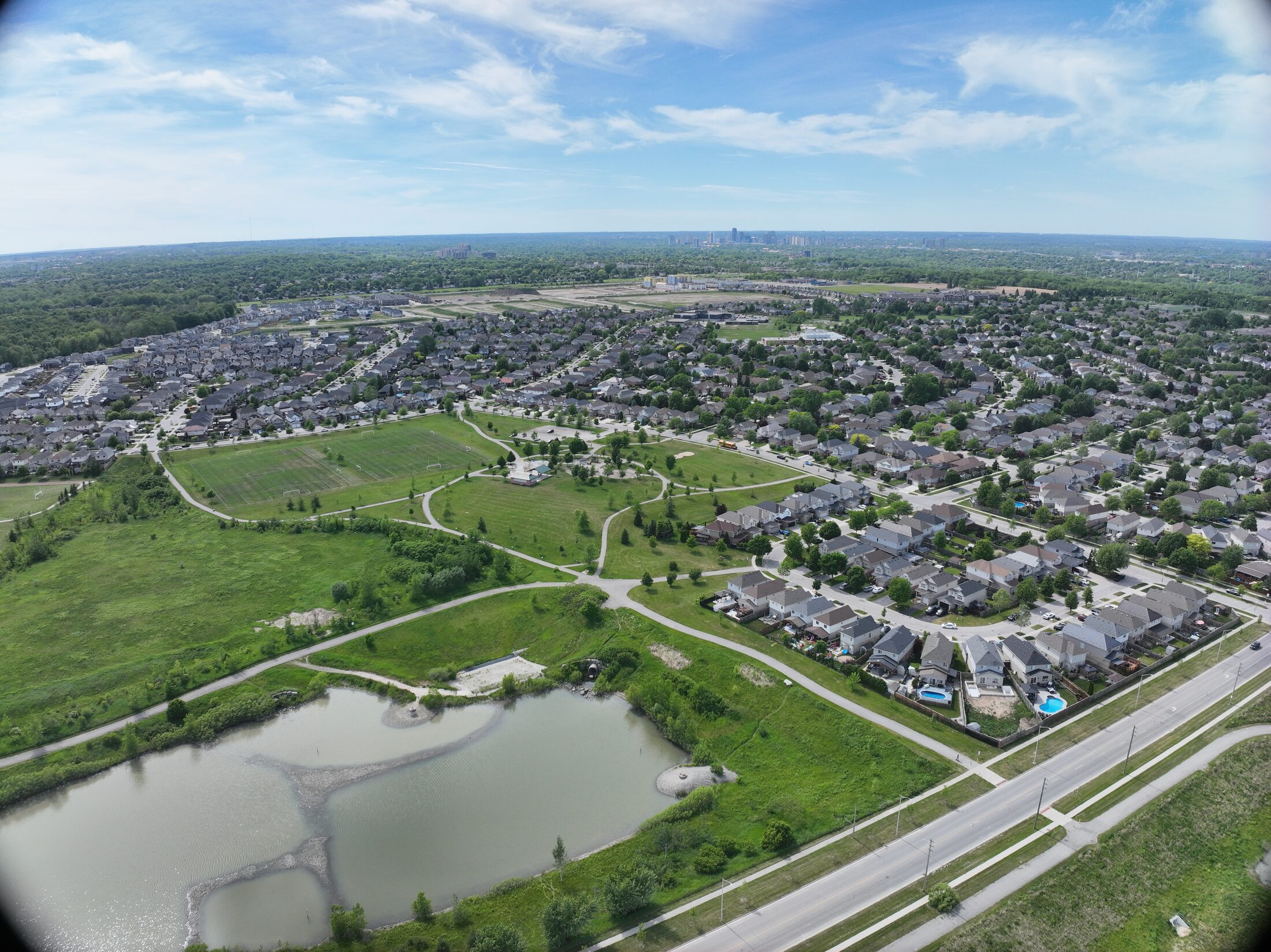 Aerial view of Summerside Trail